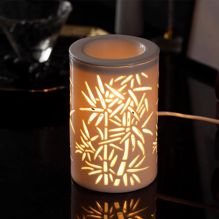 Customized Cement Fragrance Oil Burner Ceramic Tea Light Non Electric