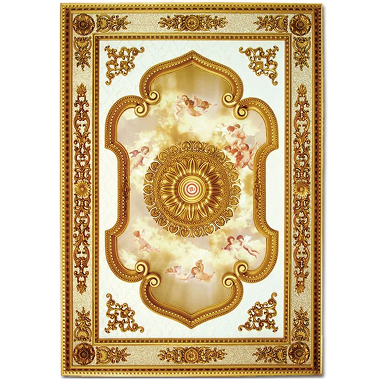 Banruo New Artistic Style Rectangle Suspended Ceiling Tile Panel Accessories for Interior Home Decoration