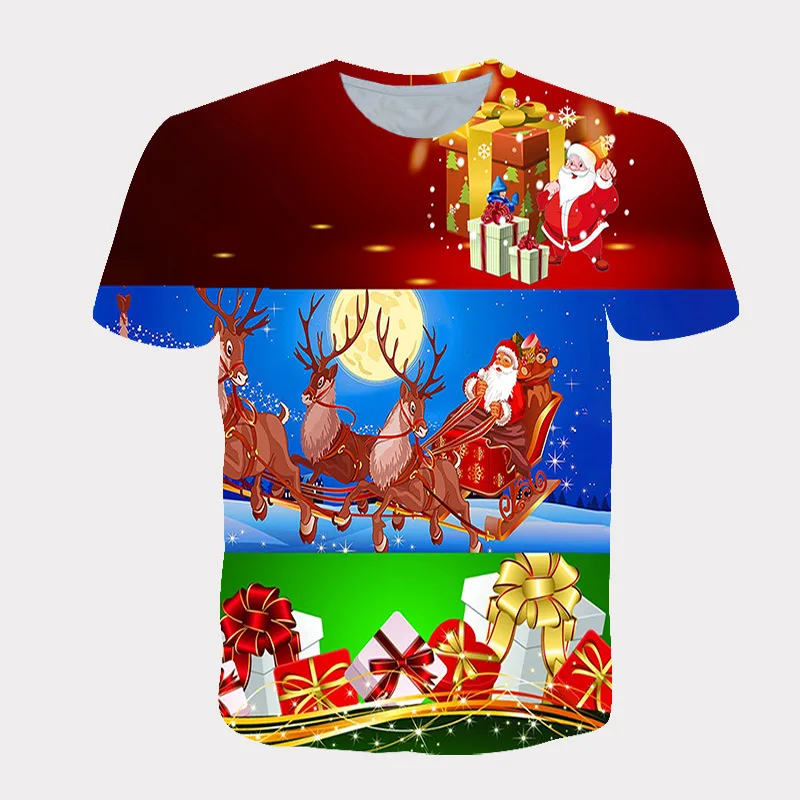 Buy 3d Print Christmas T Shirt Latest 
