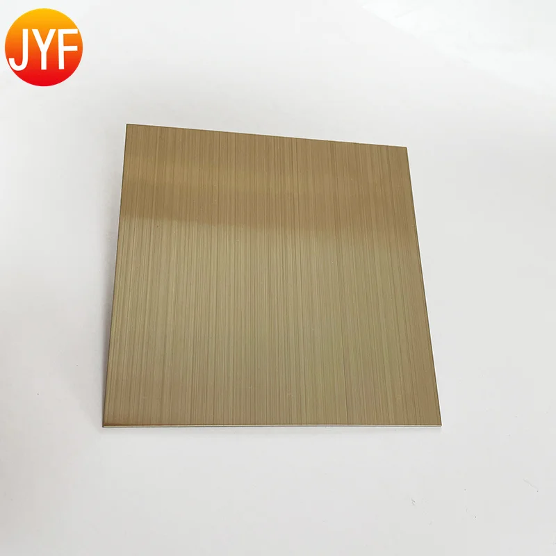 H325 PVD Coated Champagne Gold Stainless Steel Sheet Colored Stainless Steel