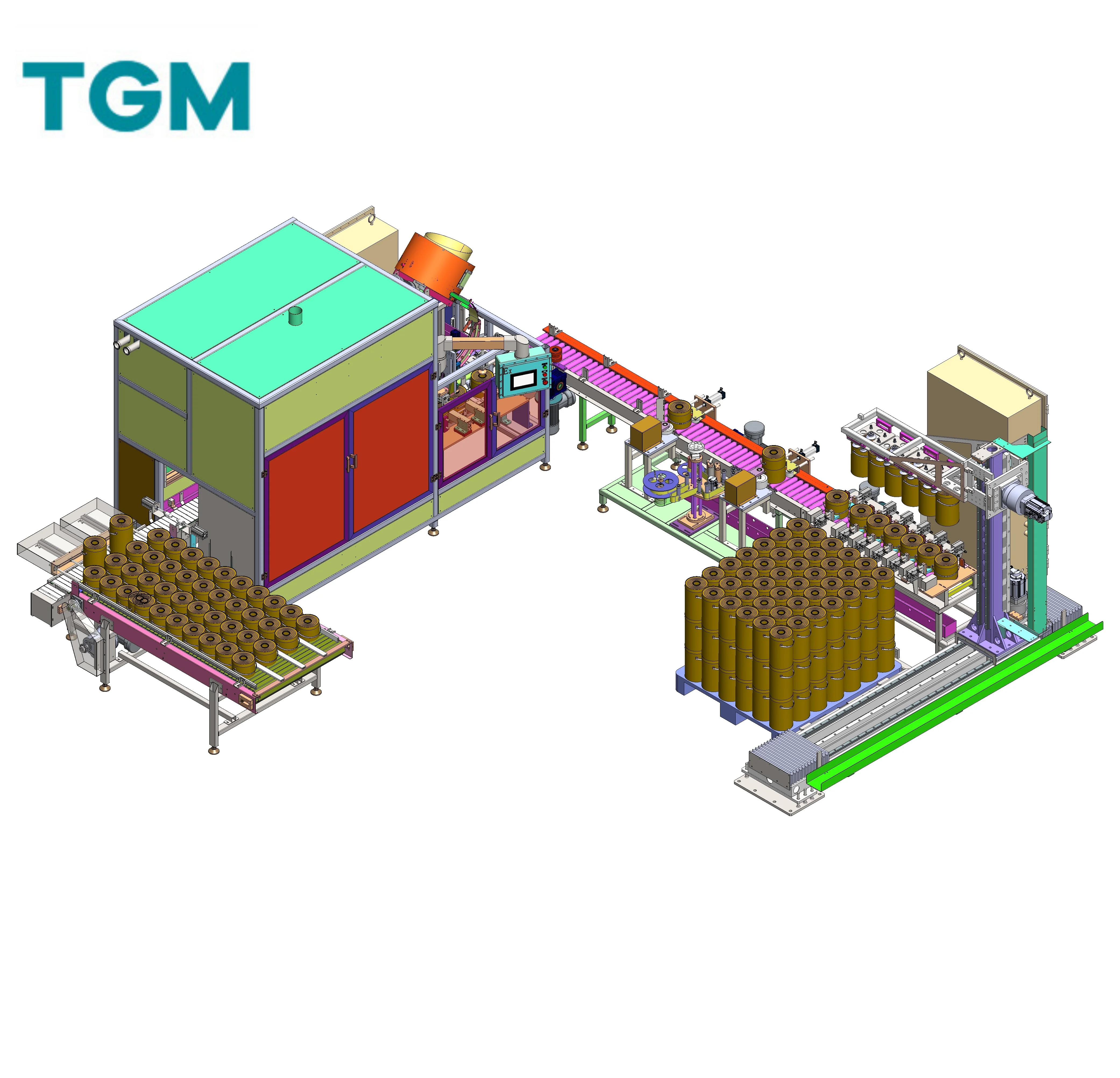 TGM full production line automatic filling machine for paint ink coating