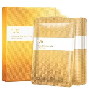 Wholesale Private Label Tranexamic Acid Glycerin Astaxanthin Facial Sheet Mask Antioxidant Moisturizing Hydrating Brightening