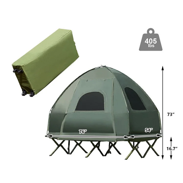 Portable Offground Folding Outdoor Tentecamping 4 Saison Double Deck
