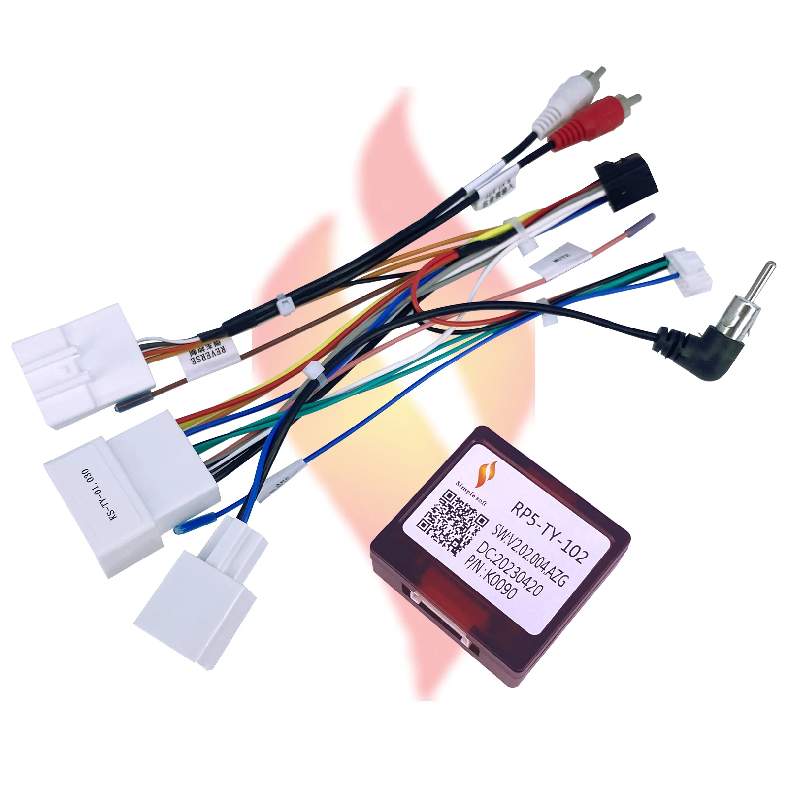 For Toyota Radio Stereo Car Wire Harness Cable Adapter W/ Canbus BOX - Foto 9