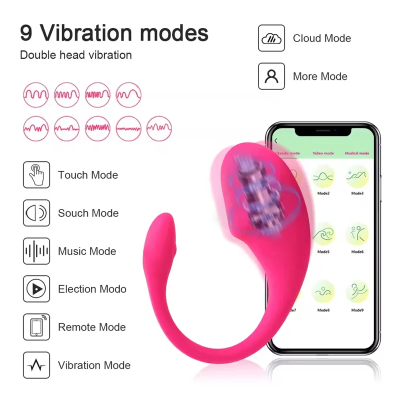 App Remote Control Vibrator Stimulator Underwear Wearable Silicone Female Adult Masturbating Didol Vibrator Sex Toys for Woman