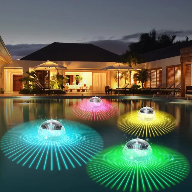 New Solar Floating Lamp pool floating lamp LED courtyard decorative lamp solar light magic ball lamp