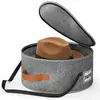 Round felt hat box-gray