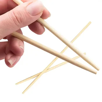 Food-grade Individual Packaging Round Stick Natural Bamboo Chopsticks Disposable Chopstick Custom Sushi chopsticks Restaurant