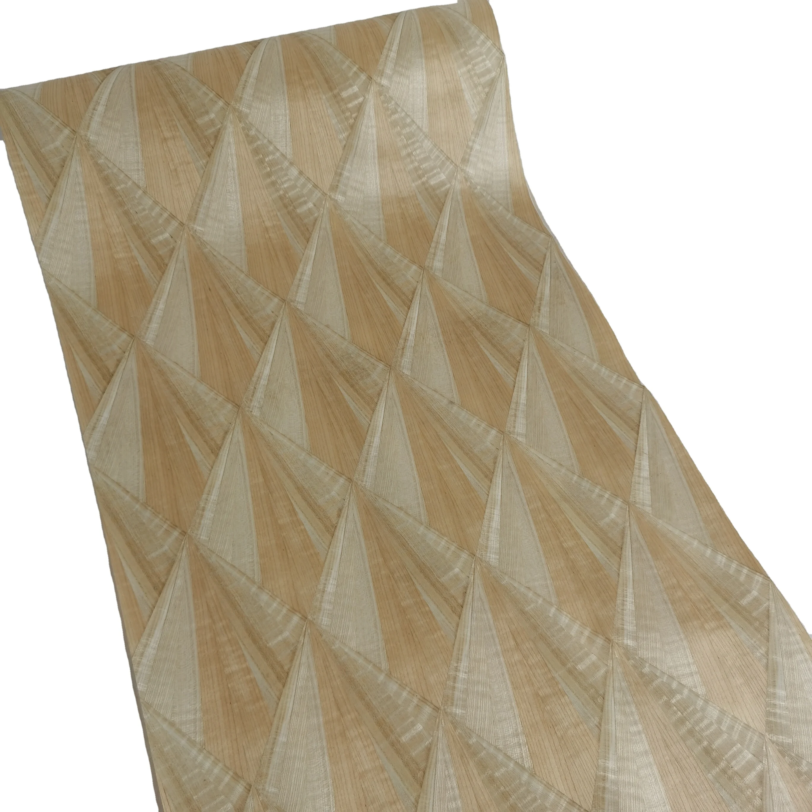 Delicately Handcrafted Splicing Wood Veneer Design for Hotels Factory Price