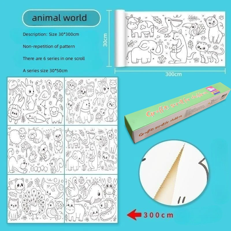 Children's Drawing Roll coloring Paper Roll For Kids,Drawing Paper