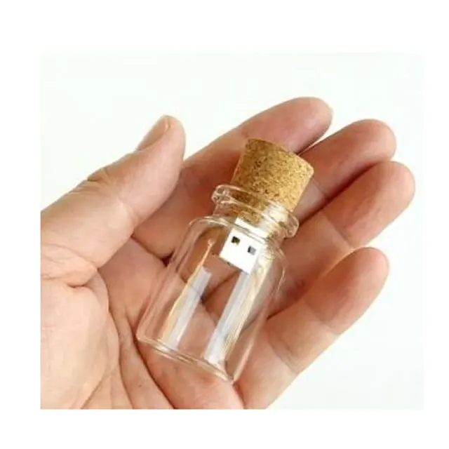 thumbnail image 2 of 16GB Novelty Wooden Drift Bottle Model USB Flash Drive – Unique Gift Memory Stick 2 of 5