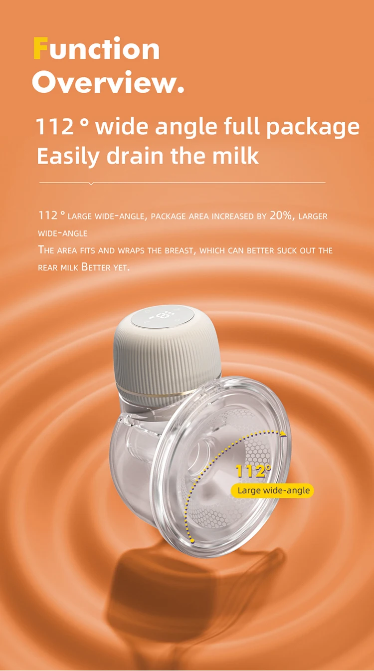 Nartisan New Design Hands Free Breast Pump 240ml Double Silicone