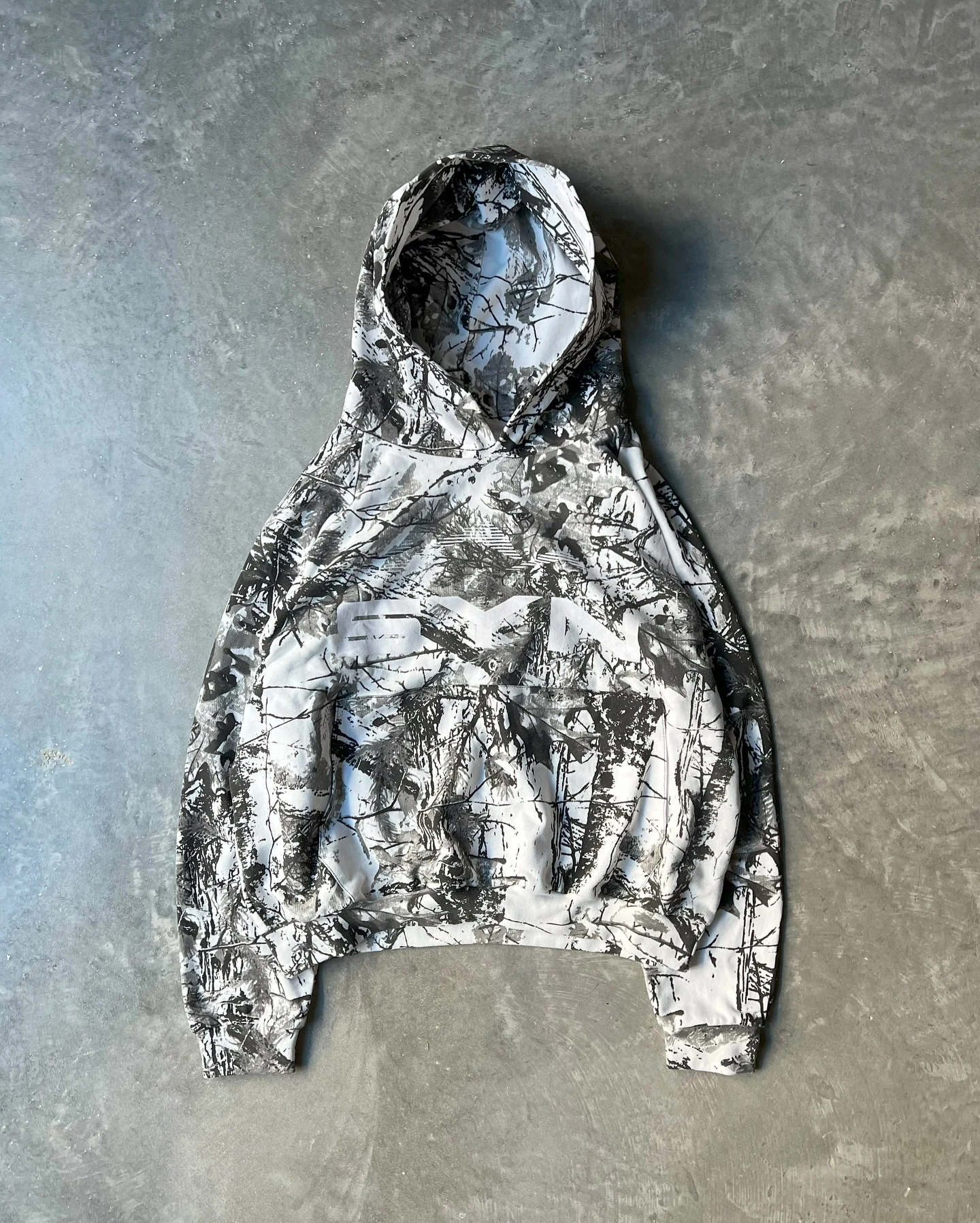 Custom Vintage Tree Camo Embroidered Pullover Hoodie 3D Hooded Jacket for Men Camo Hunting Print