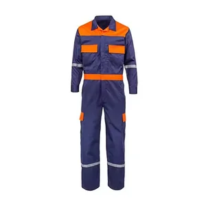 Cotton Comfortable New Design Two Tone Industry Safety Workwear Suit and Pant Factory Working Overall Safety Uniform for Men