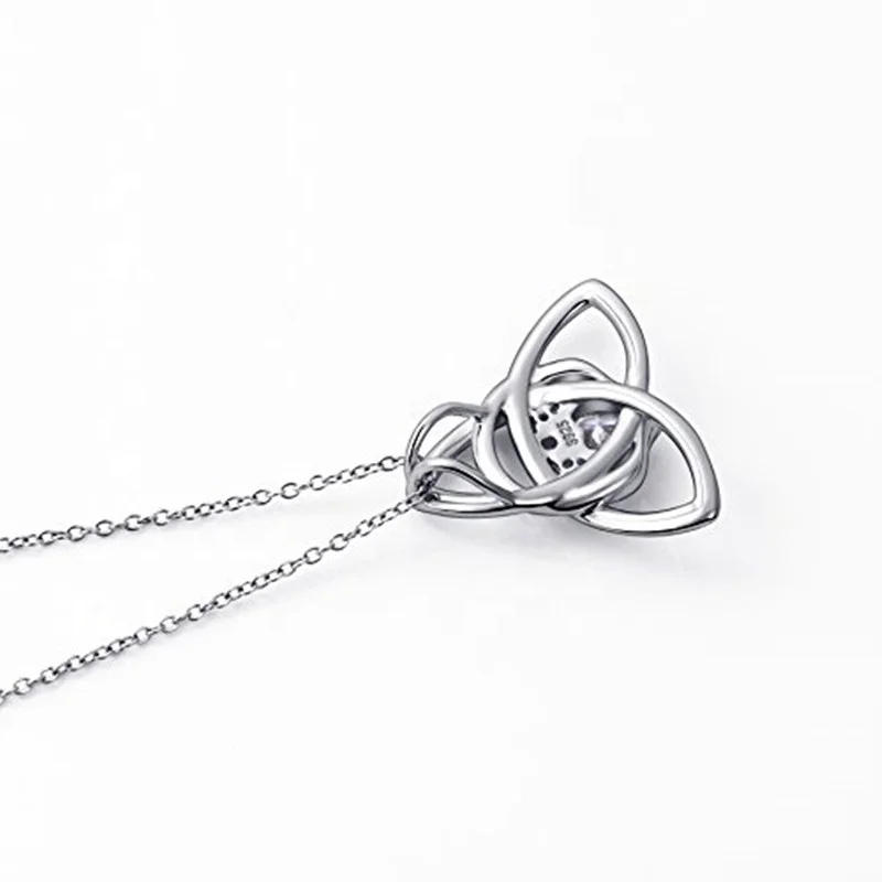 925 Sterling Silver Good Luck Irish Claddagh Celtic Knot Love Heart ...