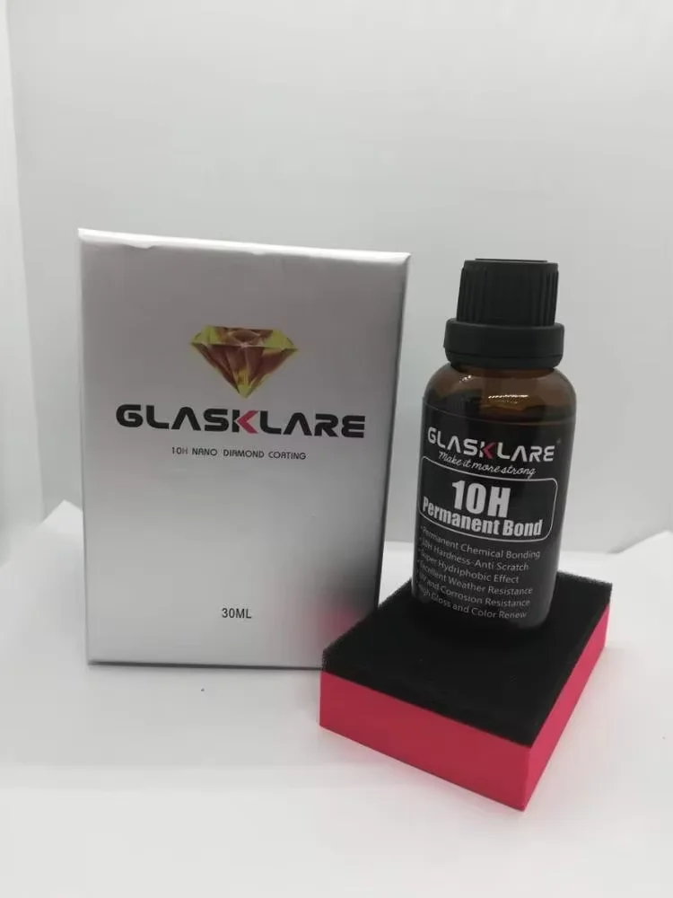 GLASKLARE 10H Nano Ceramic Coating 50ML Super Hydrophobic Nanocrystalline Pro As Genuine Ceramic Pro for Boat Paint
