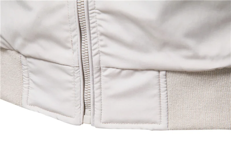 Men's Jacket Solid Colour Stand Collar Casual Winter Outerwear_voghion.com