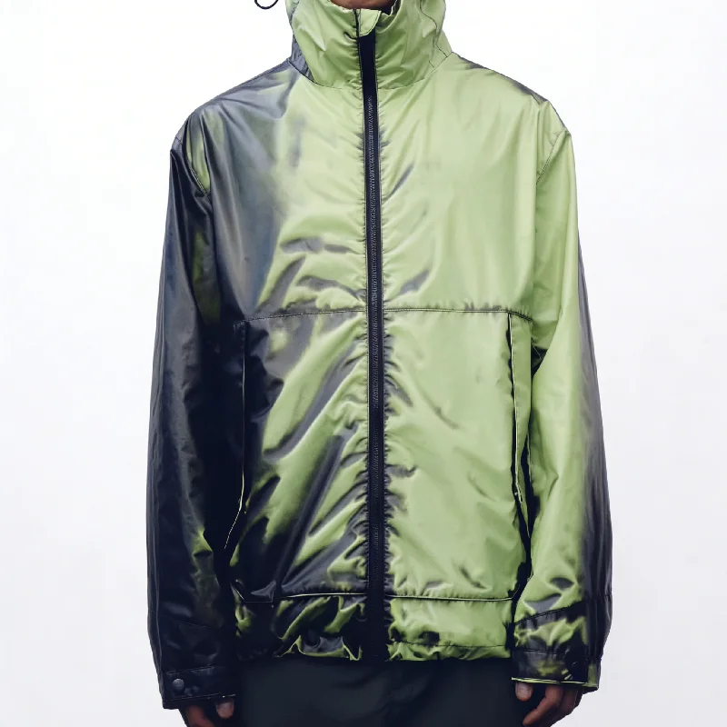 Men Custom Hooded Thermochromatic Nylon Soft Shell Heat Reactive Color Changing Hiking Waterproof Windbreaker Jacket gallery 7