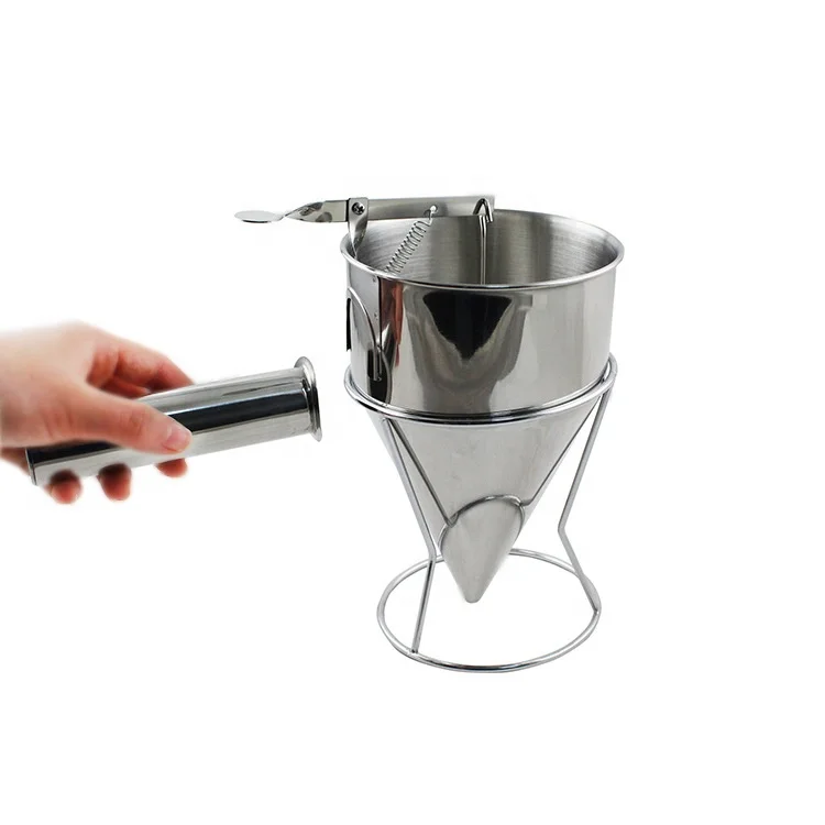 12l Stainless Steel Separating Funnel Hand Held Wax Funnel Wax Strainer Dispenser For Candle 1535