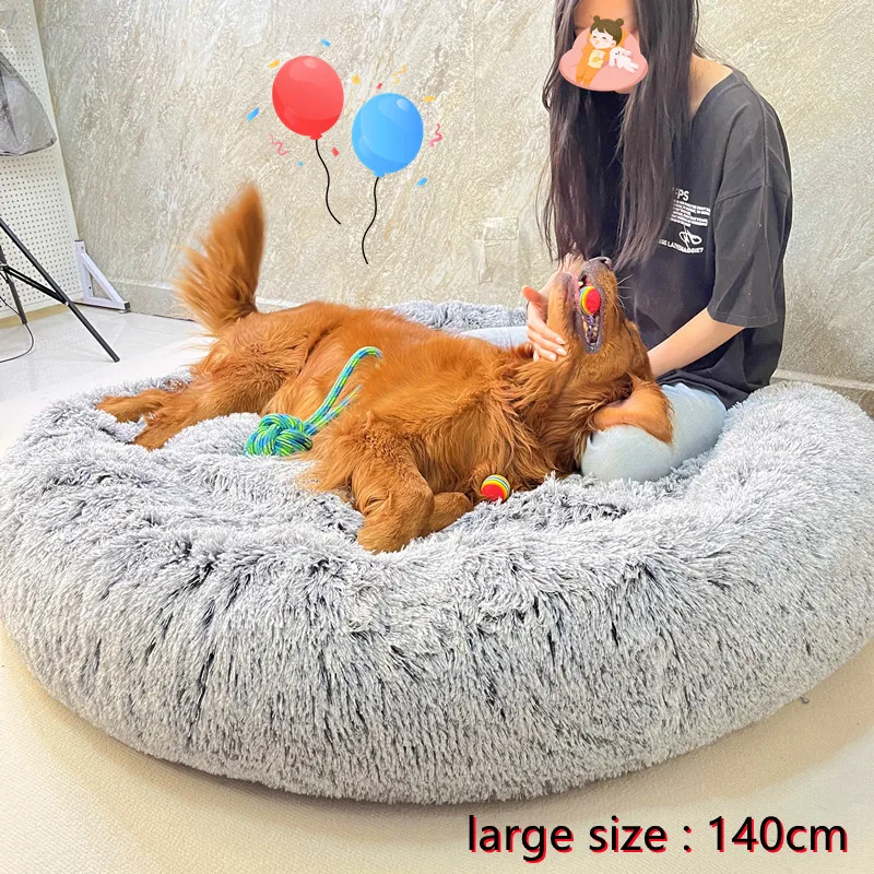 Manufacturer Wholesale Custom Hot Luxury Fluffy Large Donut Pet Dog Cat