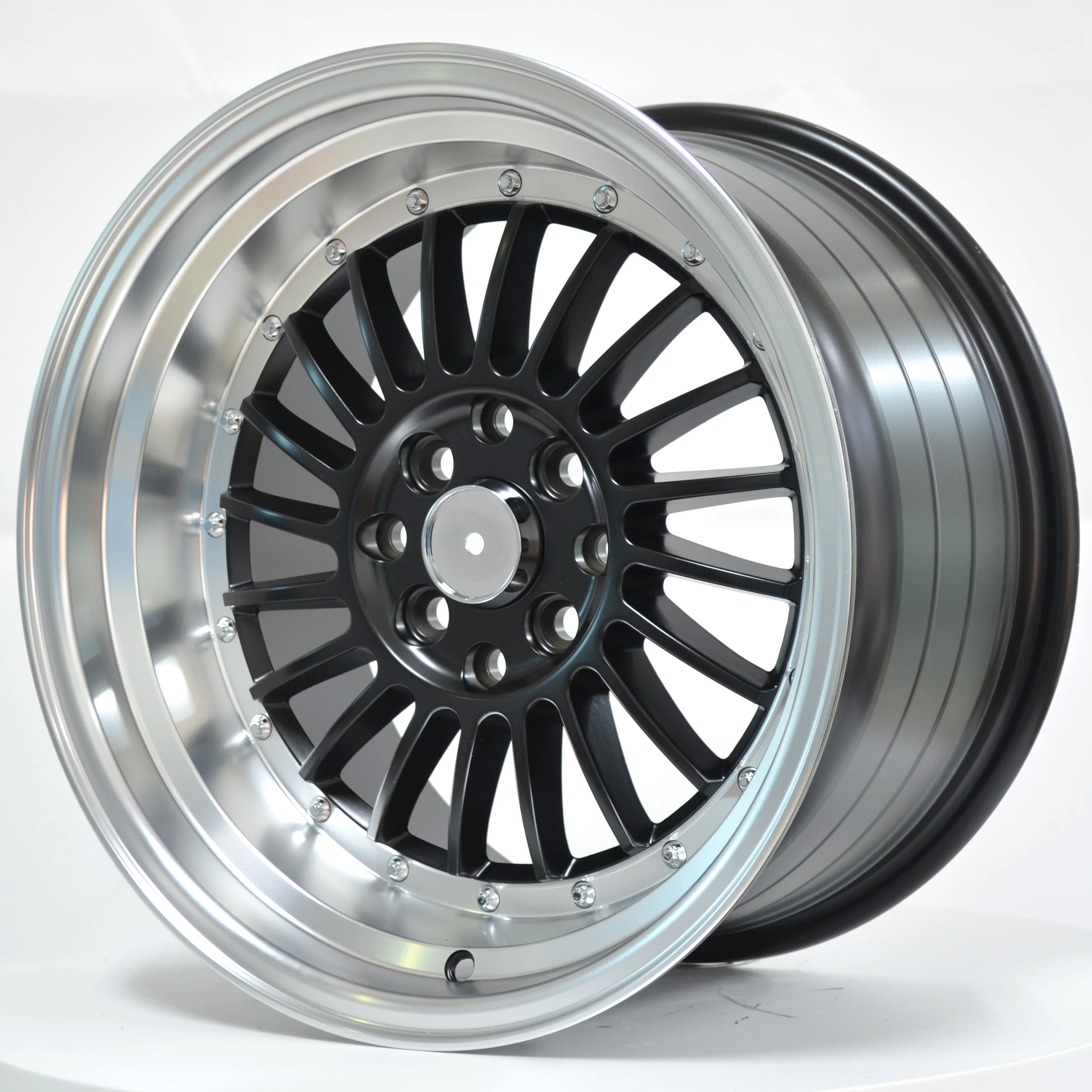 Deep Dish Machine Lip Aros 16x8 16x9 Mag Wheels Pcd 4x1143 Wheels 4x100 with Beadlock Rims Fit for Used Cars