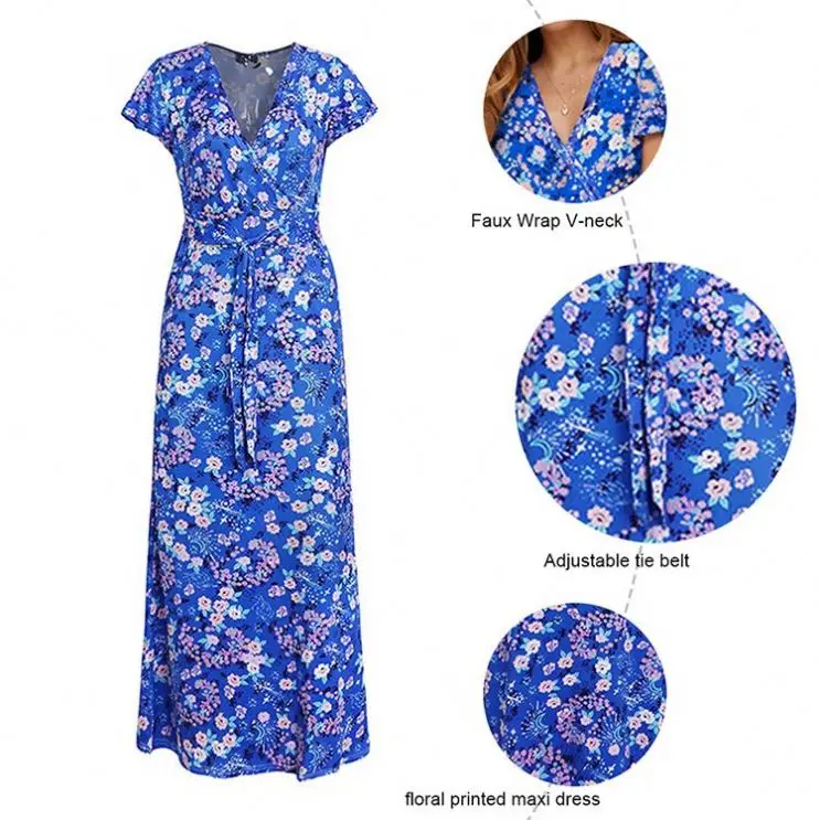 short sleeve summer maxi dresses