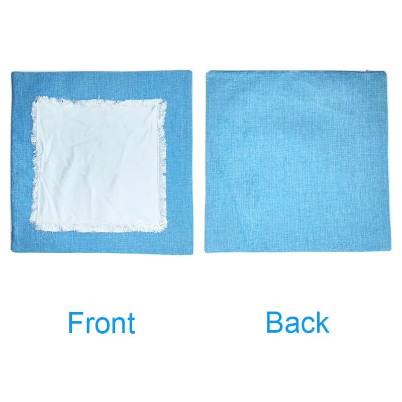Custom Linen Patch Pillow Cases Cushion Cases Sublimation Blanks Pillow Case