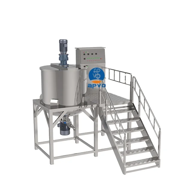 Mixer on Line Liquid Solid Mixing Equipment Soap Making Machine Lotion Machines Industrial Homogenizer Plant Wholesale Mixer