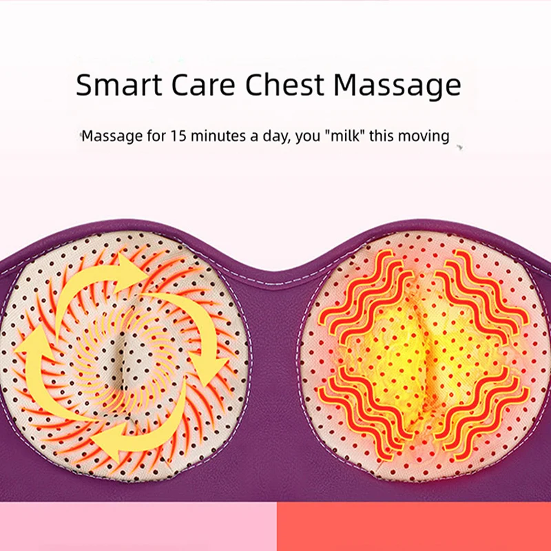 Soothing Warmth Breast Vibrating and Heated Breast Enhancement Magic Female Sexy Breast Massage Bra