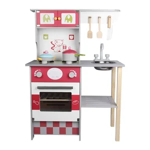 Wooden Play Kitchen Set for Kids  Educational Pretend Play Cooking Toys for Preschoolers Early Education Toy