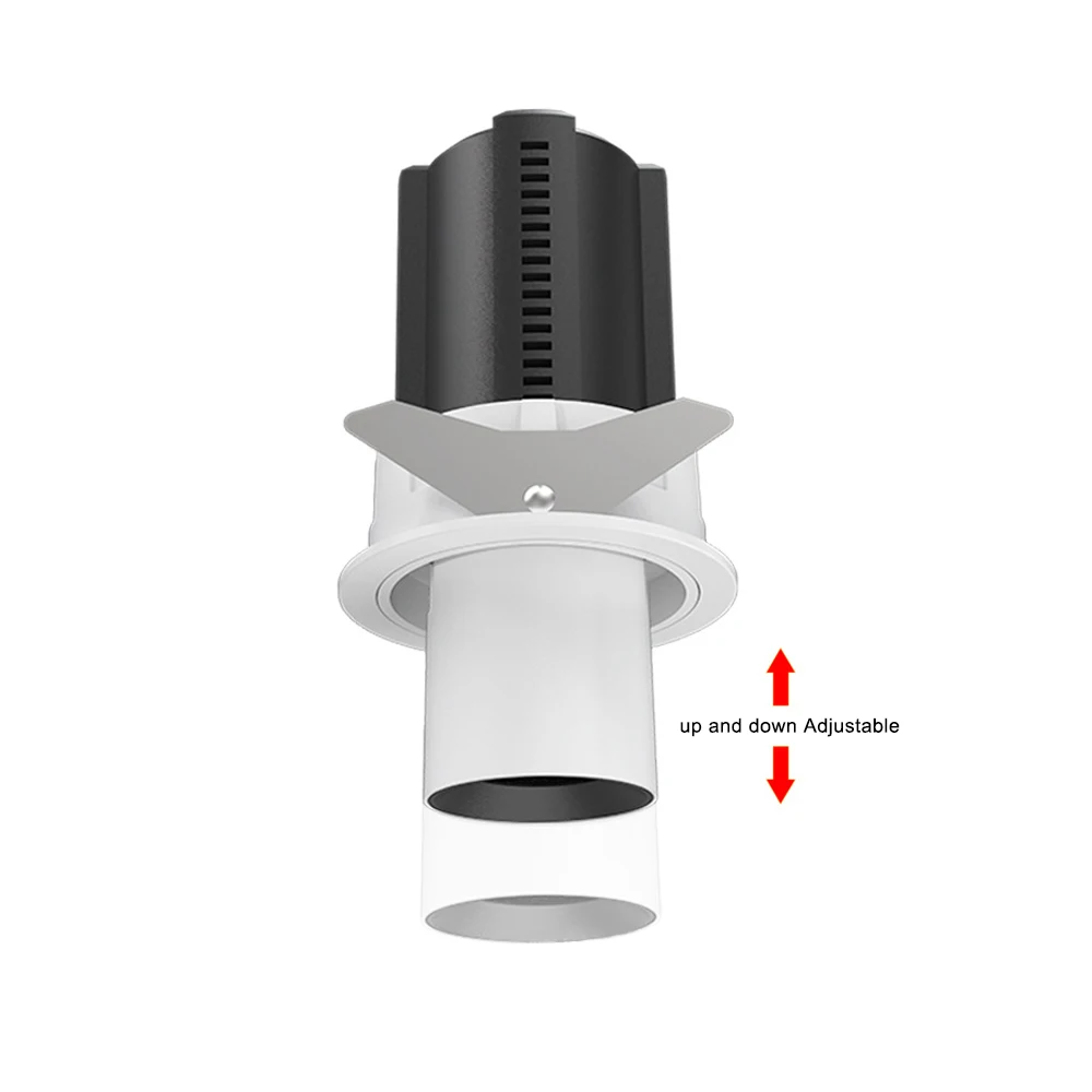Chrome Mini Spotlight Design Down Light Cob Led Downlight Anti Glare New Adjustable Angle 25 45 Adjustable 7w 12w White Color 90