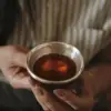 Old bamboo root silver cup