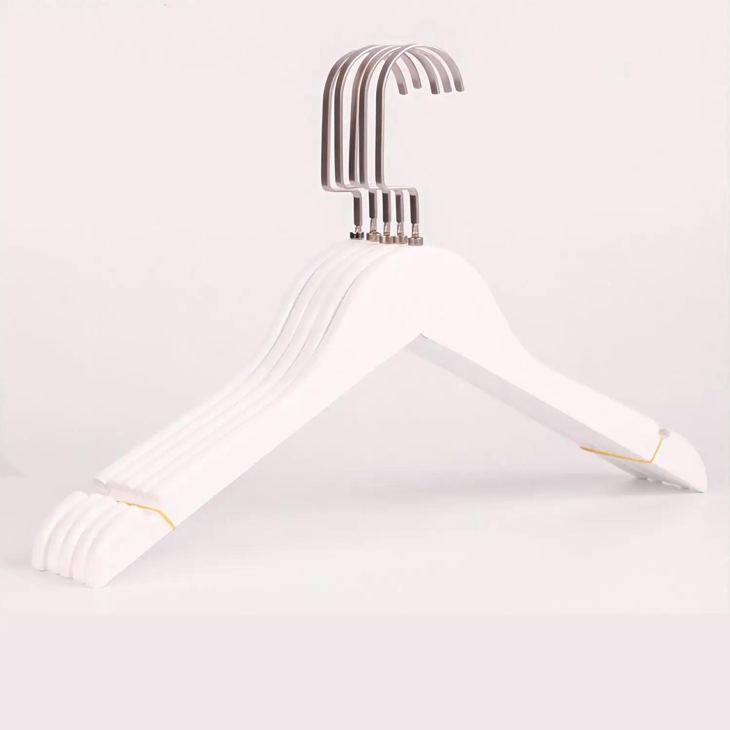 Wholesale Custom Logo Cheap Wooden Hangers Solid Pants Coat White Wooden Hangers For Clothes