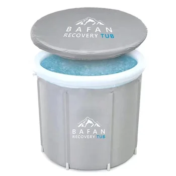 BAFAN Custom Inflatable Ice Bathtub Portable PVC Folding Fitness Ice Bath Recovery Cold Plunge Tub