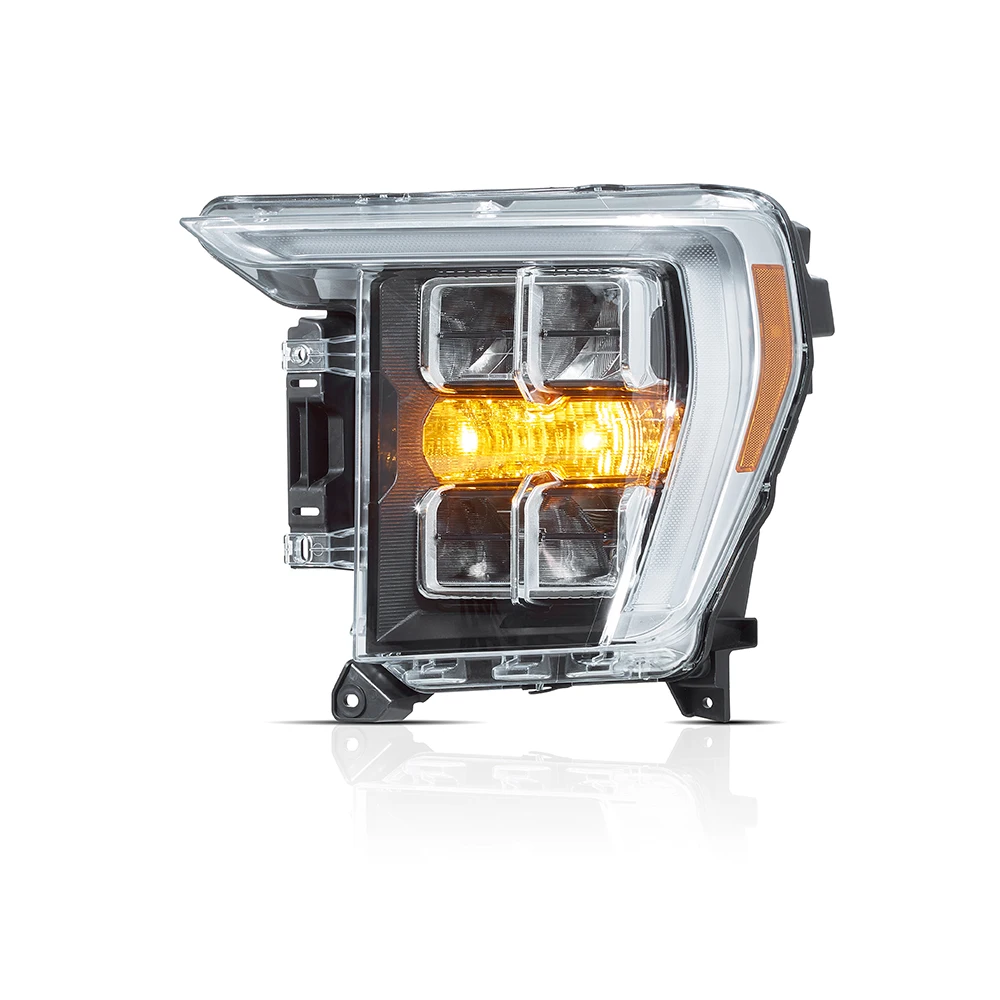 Vland Scheinwerfer LED-Linsen-Scheinwerfer für Ford F150 F-150 F 150, Hauptscheinwerfer für Pick-up 2021 + Plug and Play