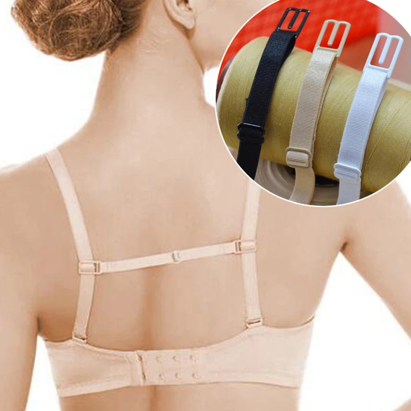 100 Pcs/pack 10MM Width Sports Underwear Non-slip Buckle Extender for Bra  Strap High Elastic Bra Accessories