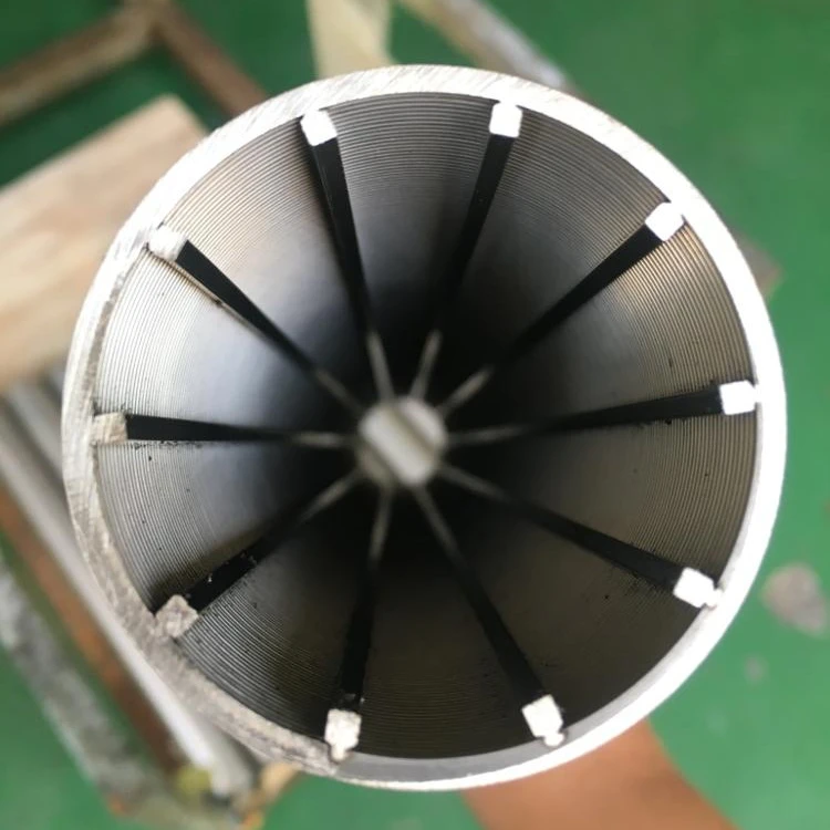 Large Flow Rate Wedge Wire Mesh Screen Filter in Water Treatment System