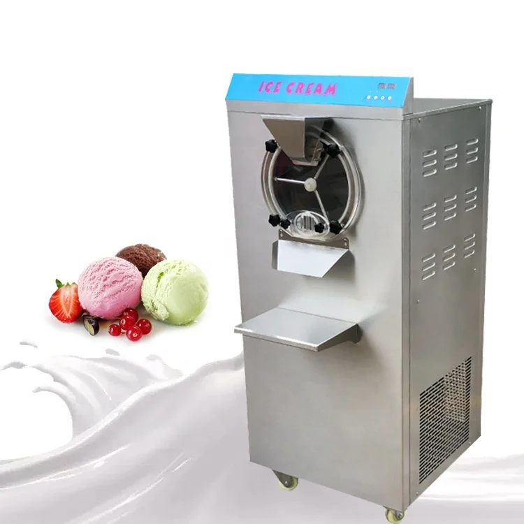 Automatic Hard Ice Cream Gelato Batch Freezer Machine
