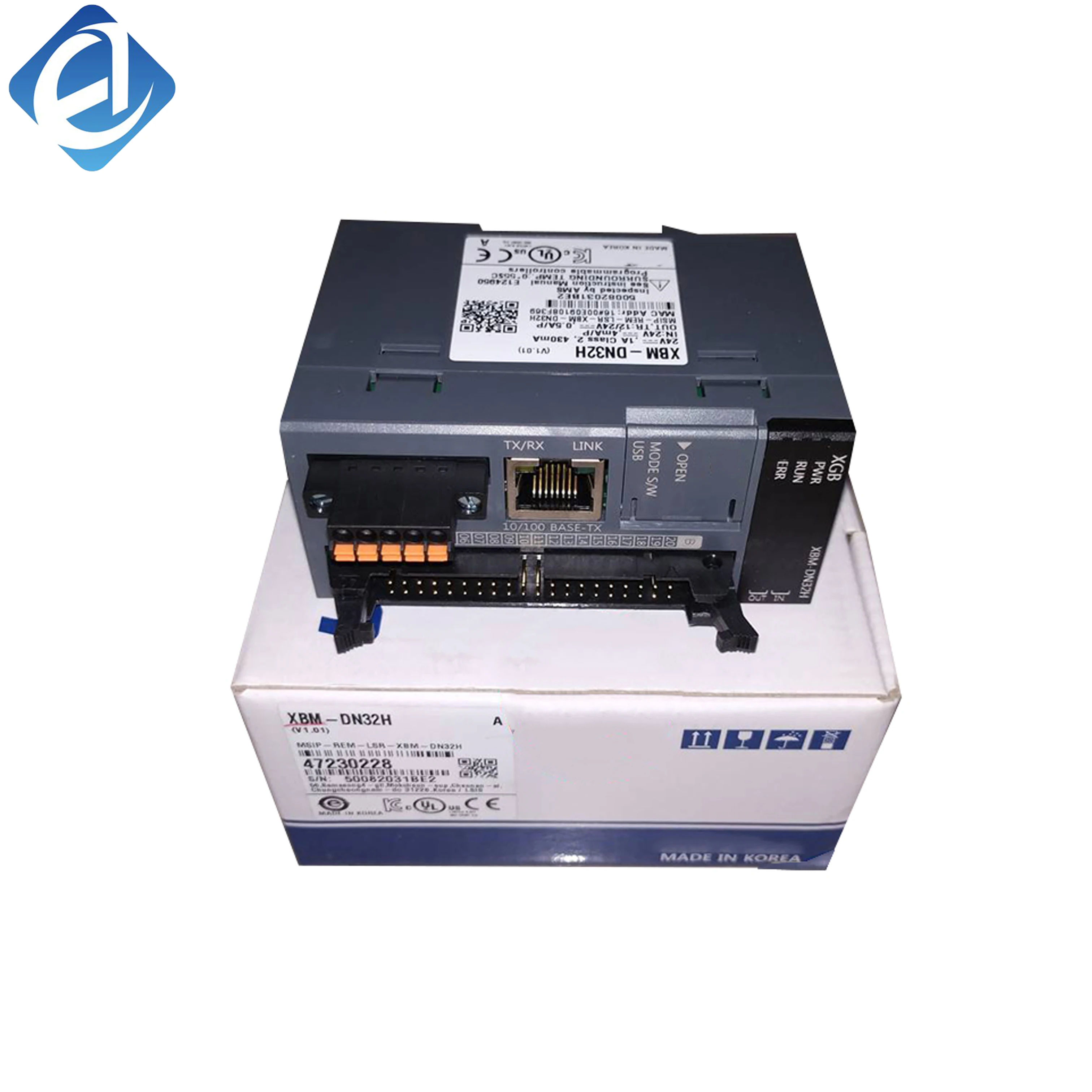 New Original XBM-DN32H XBM series high-performance PLC I/O module with 32-point digital input. It delivers fast signal response and excellent anti-interference performance, supporting stable industrial field signal collection. 