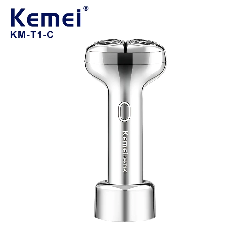 IPX7 Waterproof Electronic Shaving KMT1C USB Rechargeable Men Shaver Nose Brush Trimmer Electric Shaver For Men