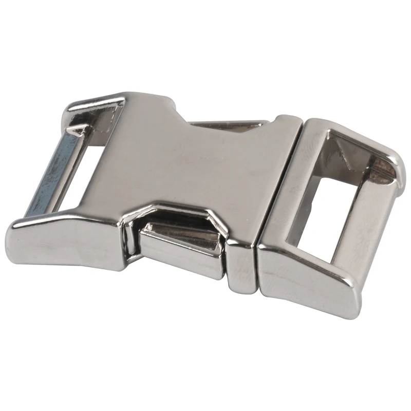High Quality Silver Metal Side Release Buckle Adjuster