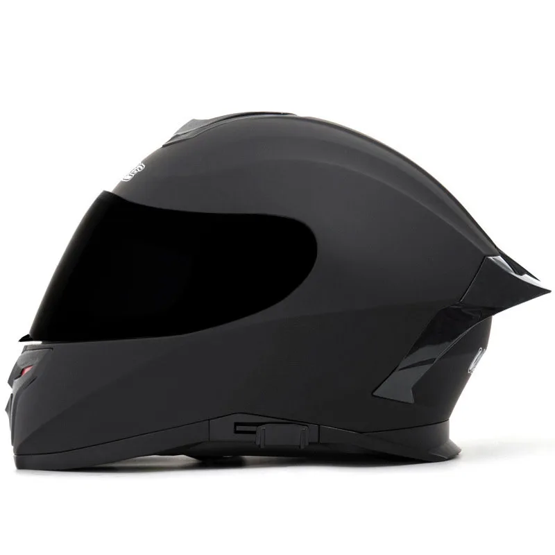 Dot Full Helmet ECE Electric Motorcycle Helmet Men and Women Big Tail Double Mirror Helmet