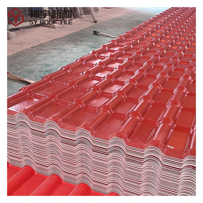 Современный дизайн термостойкий испанский ASA ПВХ гофрированный лист крыши Водонепроницаемая синтетическая смола UPVC черепица для строительства дома