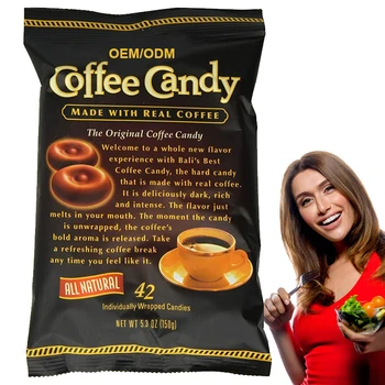 Best Selling Products OEM And ODM Private Label Hard Candy Help To Promote Digestion And Provide Energy Coffee Candy