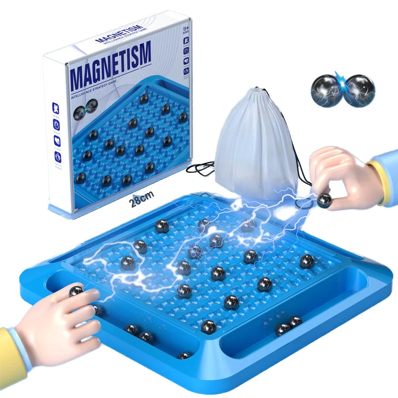 Efekt magnetyczny szachy dla dzieci interaktywne gry planszowe logiczne myślenie magnes przeciwko szachowym zabawkom edukacyjnym