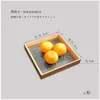 Small square cherry wood, 21.5*21.5*3 cm