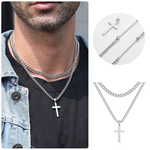 Wholesale Fashion New Hip Hop Style Necklace Stainless Steel Fashion Chains Necklaces for Men