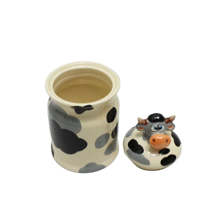 Cute Cows Ceramic Tea,coffee and Sugar Storage Jars.cows Canisters,cows  Storage Jars,cows Canisters 