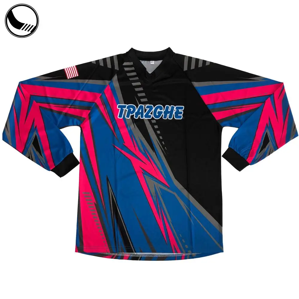 100% Polyester Dye Sublimation Quick Dry Motocross Jersey