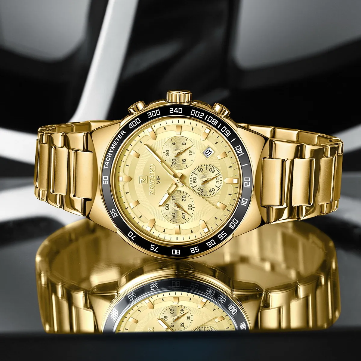 Oval Chronograph Quartz Men's Watch OM-449119